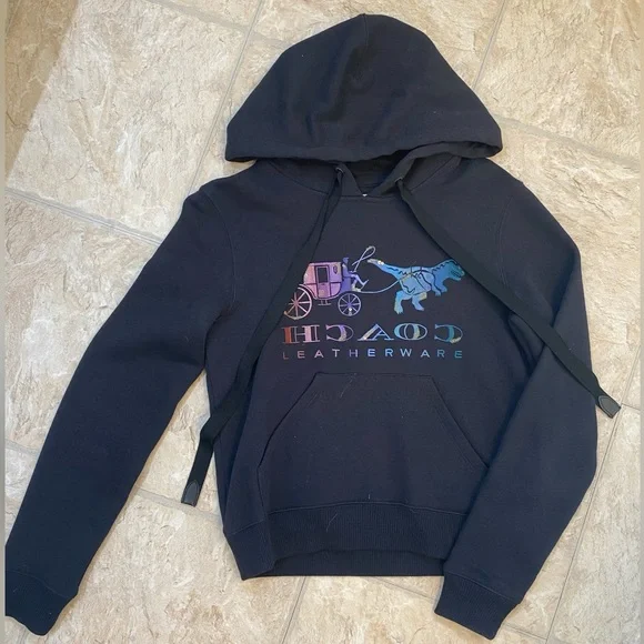 COACH🤩Mirrored Rexy & Carriage Satin Stitch Sweatshirt, XS - Picture 2 of 10